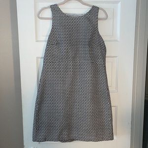J Crew black and white dress